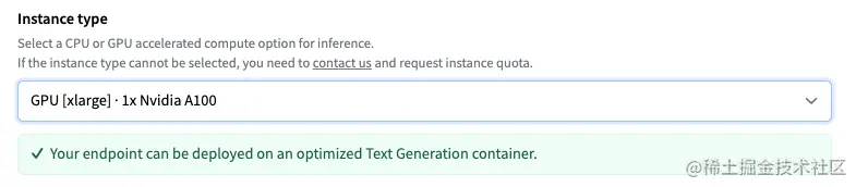 Select Instance Type