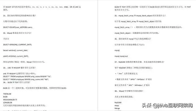 阿里P7Java最全面试296题：阿里天猫、蚂蚁金服含答案文档解析