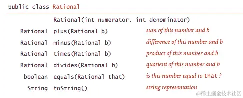 有理数的 API