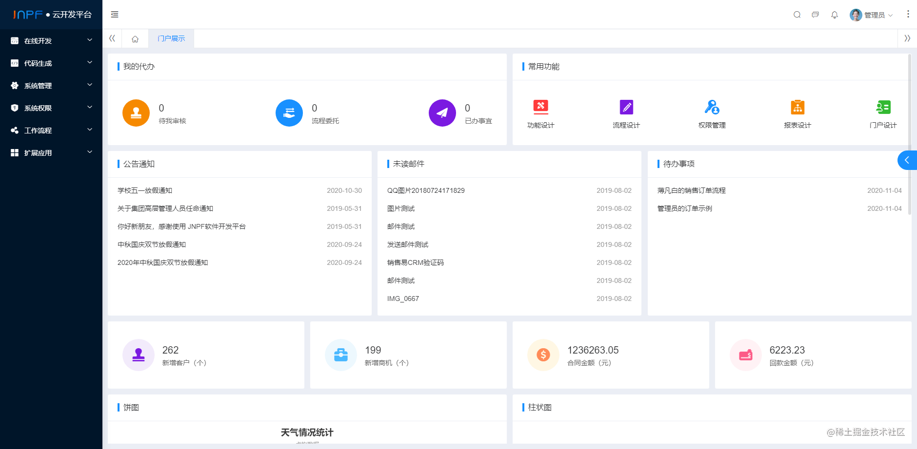 JNPF Zero Code Development platform, an open source visual PAAS ...