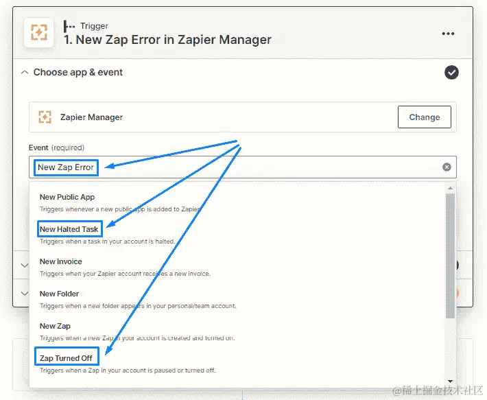 图 5.1 – ﻿设置 Zapier 管理器触发器概览
