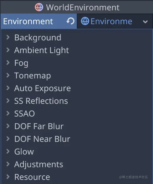 显示环境的属性