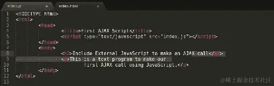 进行第一个 AJAX 调用