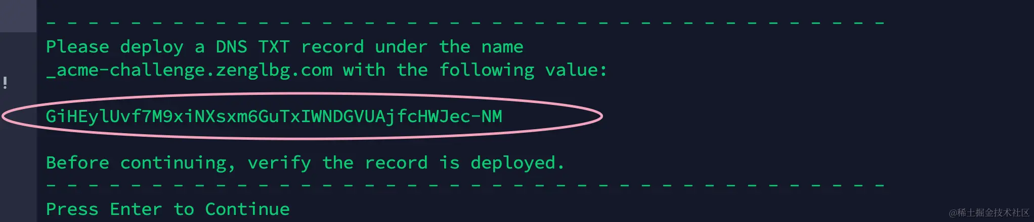 在域名提供商dns解析模板添加txt解析-图片引用地址https://zenglbg.com/ghost/#/editor/post/5fd0db30184883000188dbe2