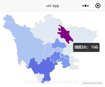 类似这样的echarts地图，以四川为例