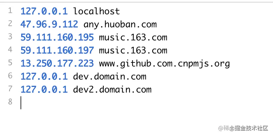 host样例