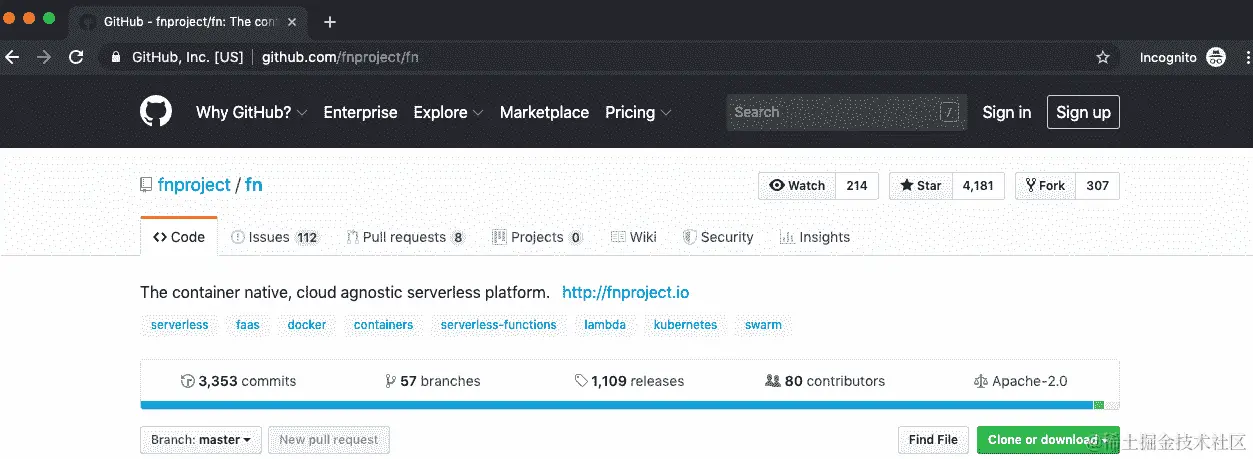 图 3.1：Fn 在 GitHub 上