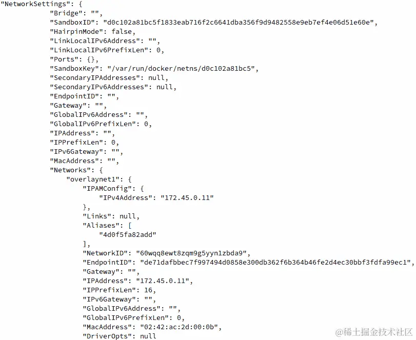 图 6.24：检查 alpine-overlay1 容器实例