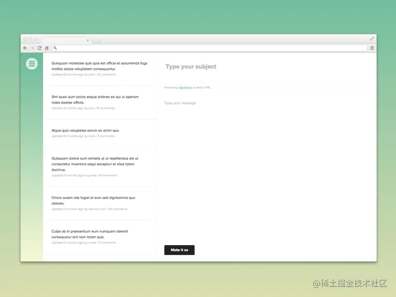 Forum 的概念设计，来自 Matt Sisto