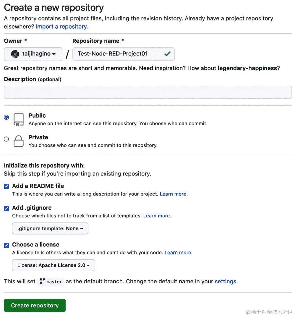 图 8.14-在 GitHub 上创建存储库