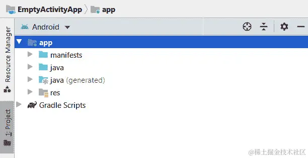 图 3.3 - 探索 app 文件夹