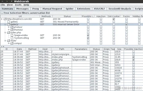 使用 WebScarab 作为 HTTP 代理