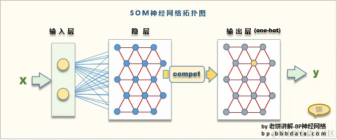 SOM神经网络拓扑图