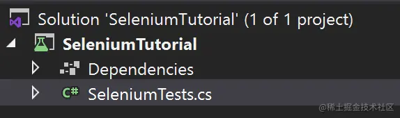 Implementing Selenium C# test