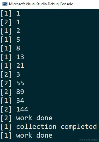 图 7.7 - 前面片段执行的可能输出。