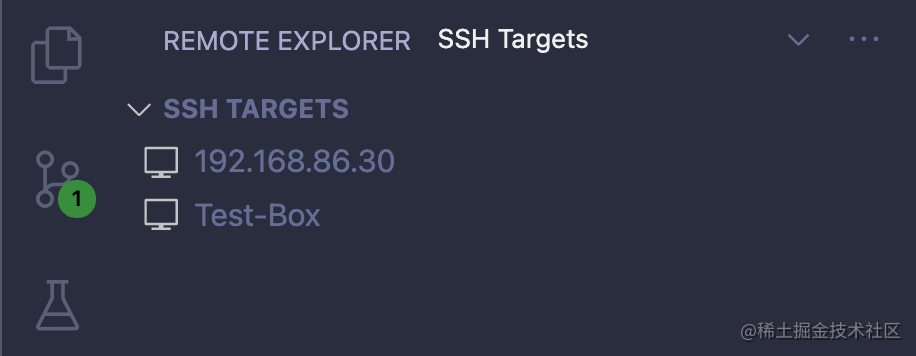 VS Code SSH 目标