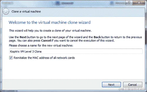 创建 Kioptrix VM Level 3 克隆