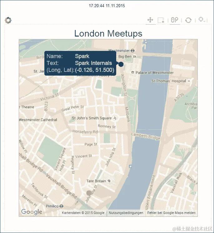 在 Google 地图上显示即将举行的聚会