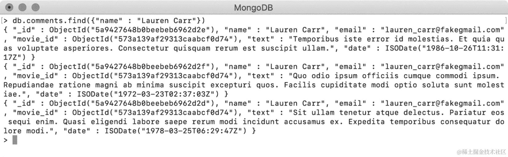 图 4.2：使用 find()函数后的评论结果