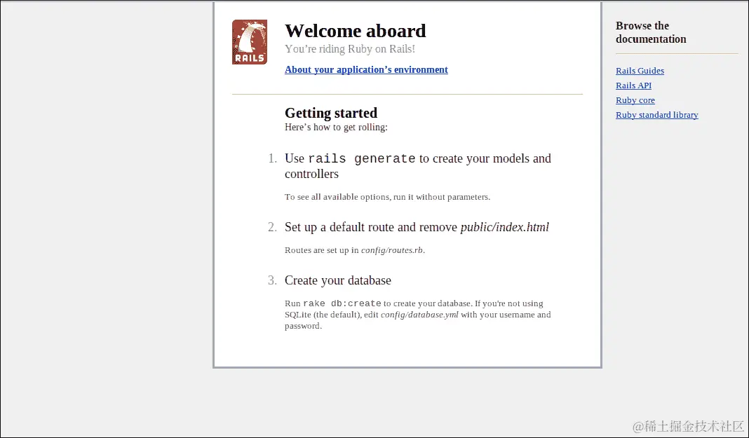 Running our application