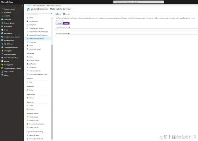 Hosting Static Website With Azure Storage Service