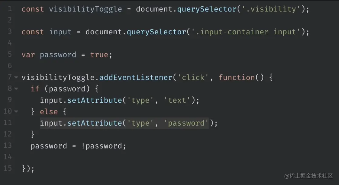 1-1 Toggle password visibility