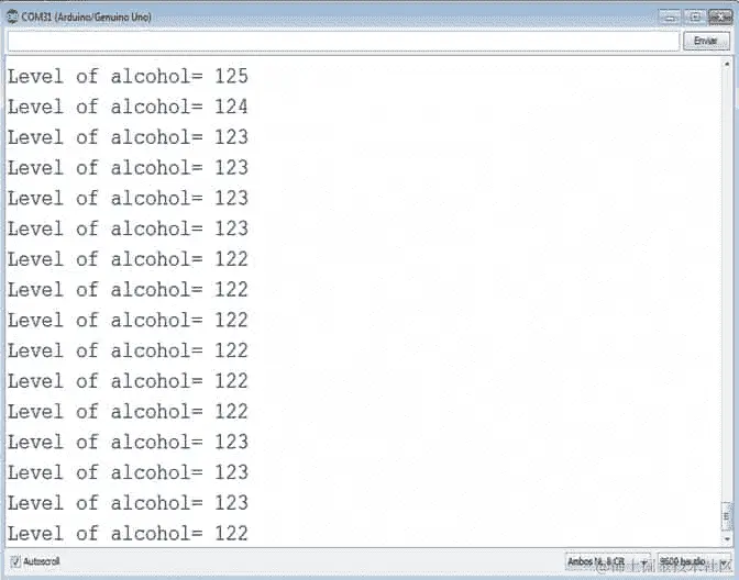 使用传感器测量酒精含量