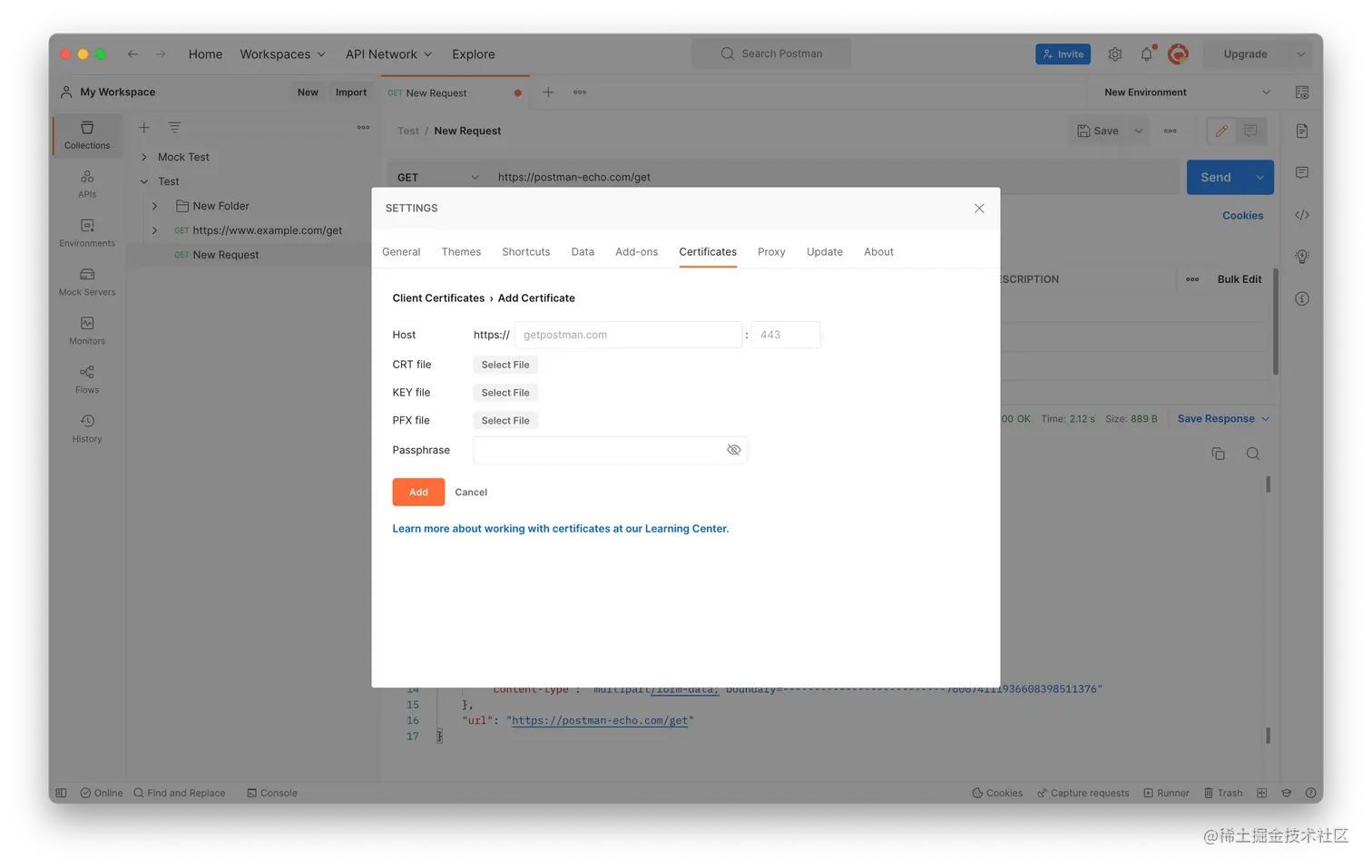  postman https https ssl tls 