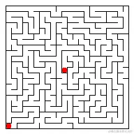 22×22 完美迷宫