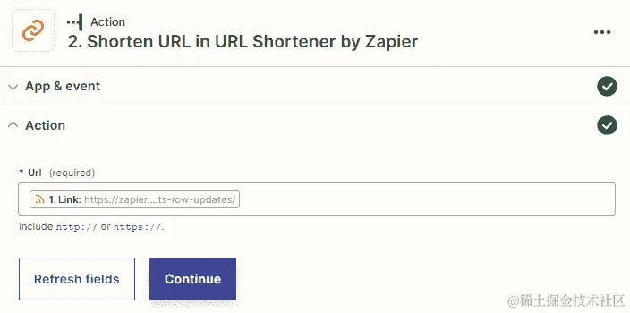 图 10.5 – 自定义缩短 URL 操作事件概述