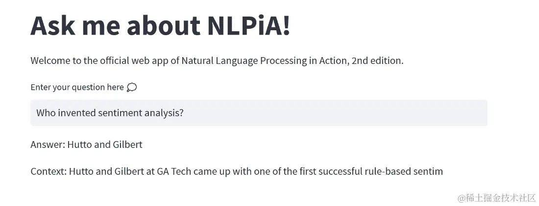 qa streamlit 应用程序带问题