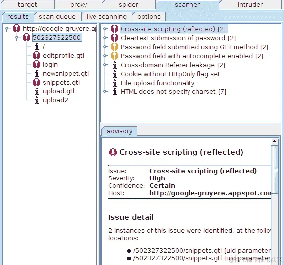 3-使用 Burp Scanner 启动自动扫描
