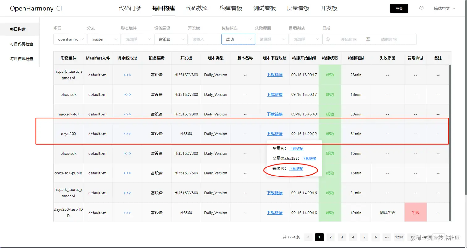 图7 OpenHarmony镜像包下载