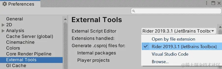 图 13.3 – 选择自定义 IDE