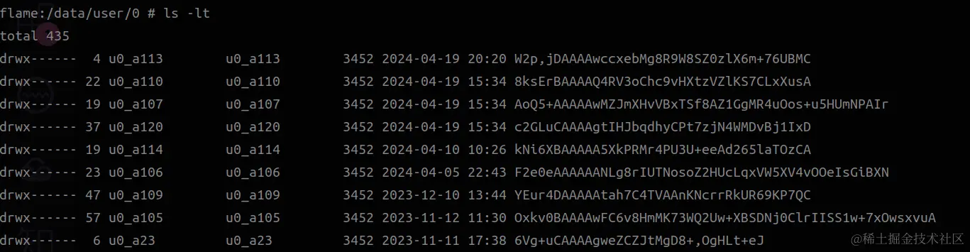 凭据加密存储空间没有输入锁屏密码--各目录都处于加密状态（显示乱码）