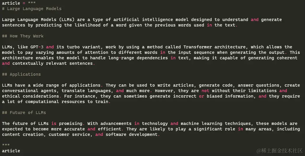 article writen by open interpreter