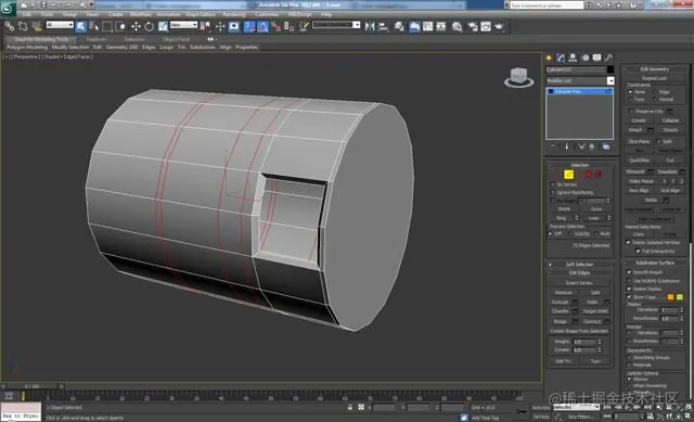 3D 工作室最大建模教程未来派螺栓枪
