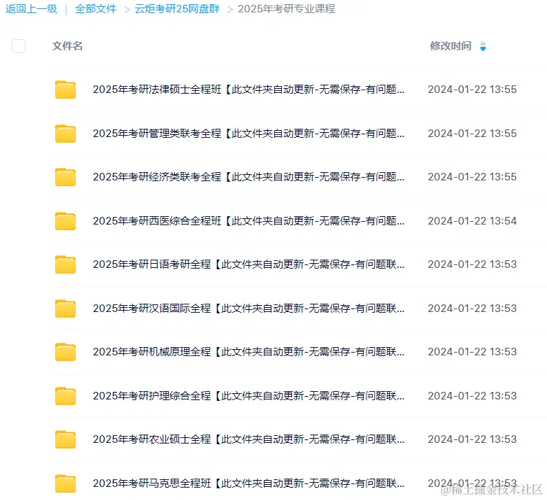 25云炬考研SVIP百度网盘群