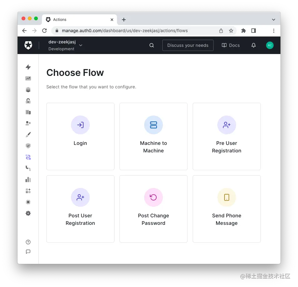 Auth0 flows