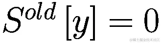 {S}^{old}\left[y\right]=0