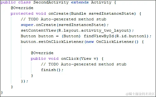 SecondActivity.java类