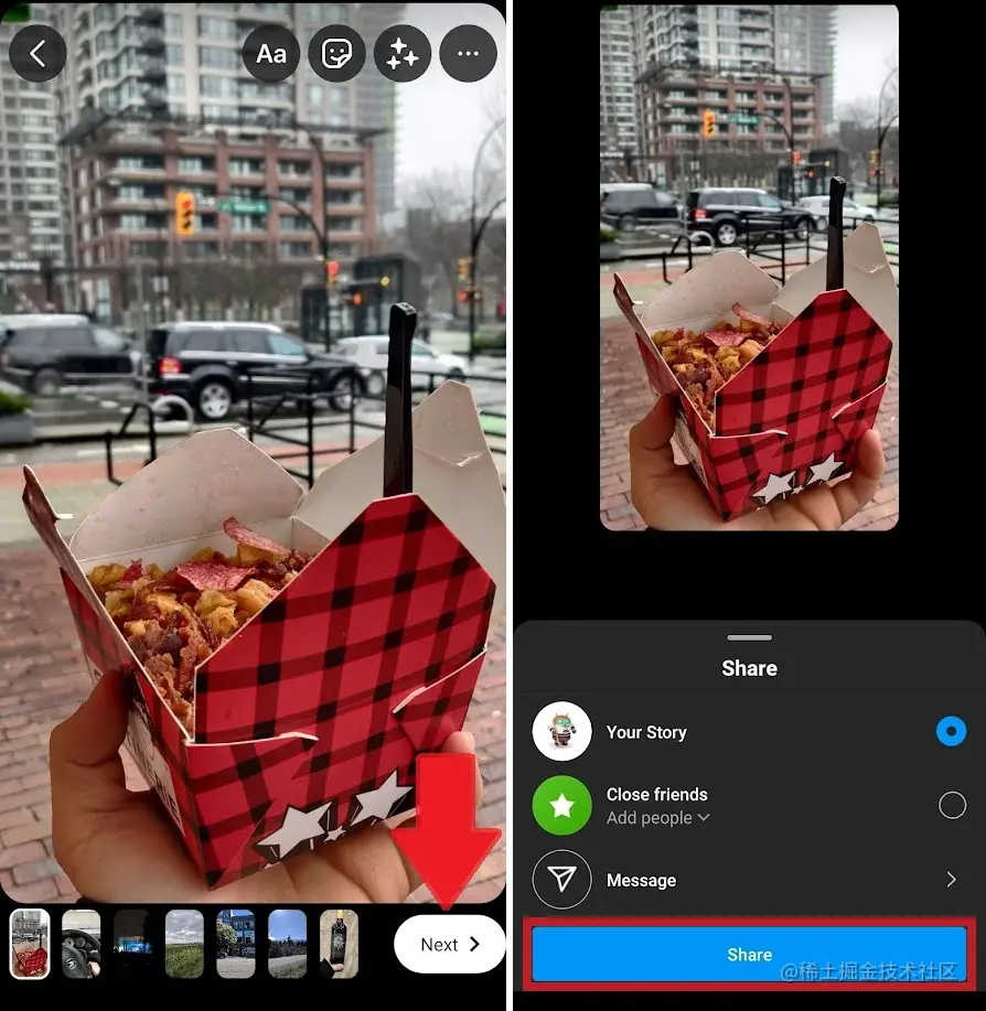 将图像分享到您的 Instagram 故事