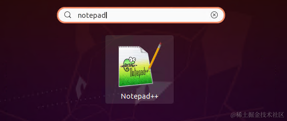 launch notepad plus plus ubuntu
