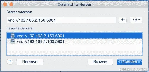 使用客户端连接 VNC
