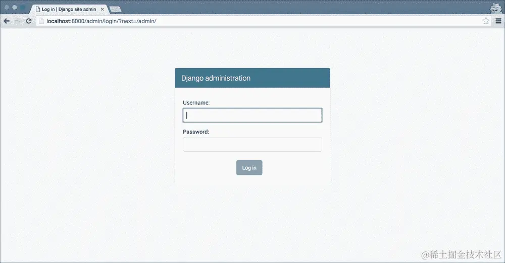 Django 管理员应用程序