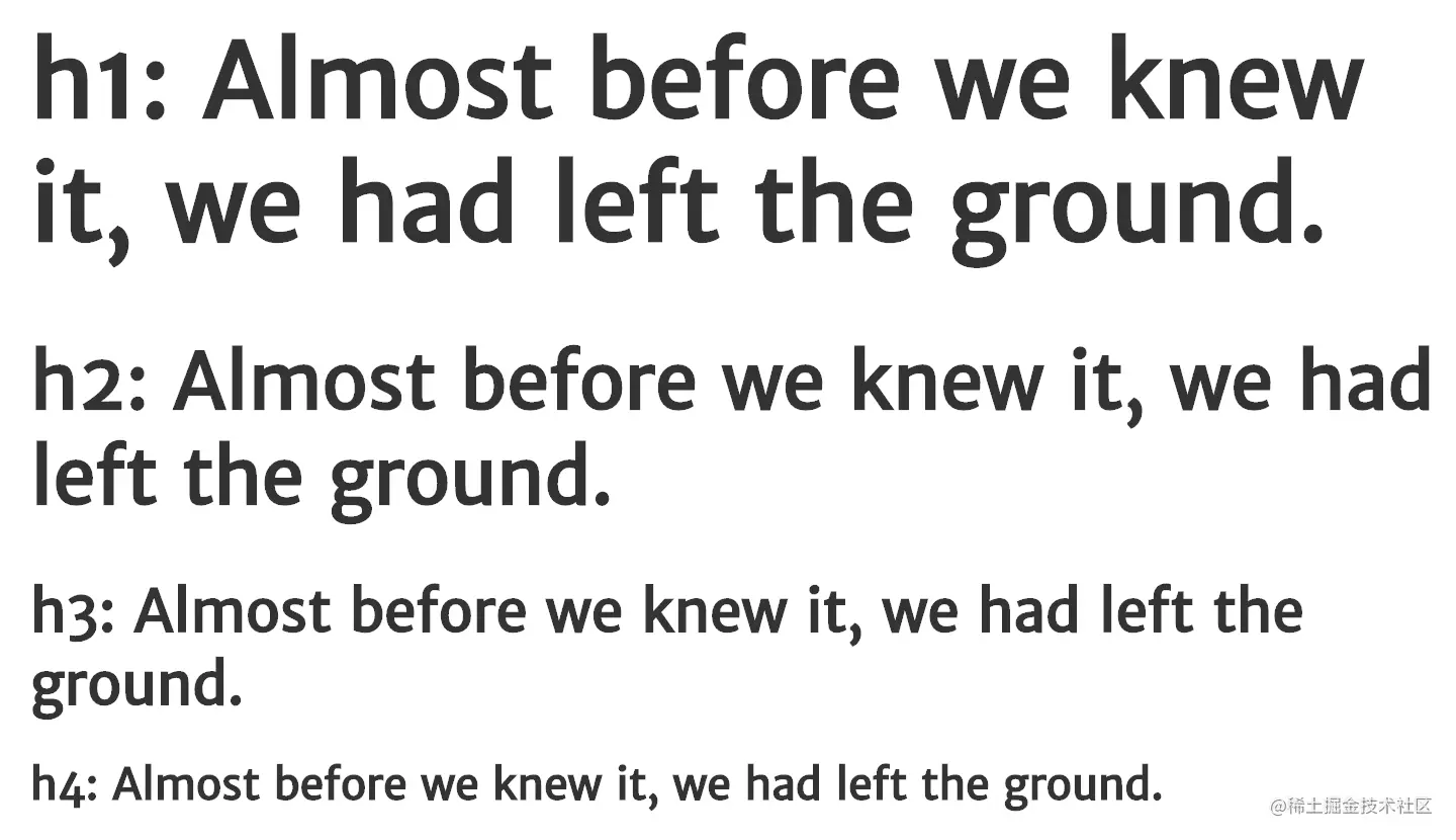 preview of 'perfectFourth' type sizes