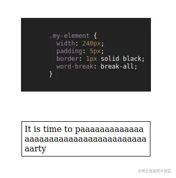 word break break all css property demonstration