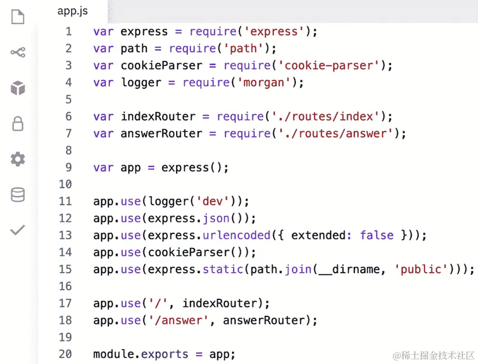 图 9.5 – 编辑后的 app.js 文件    