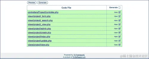 为项目创建 CRUD 脚手架