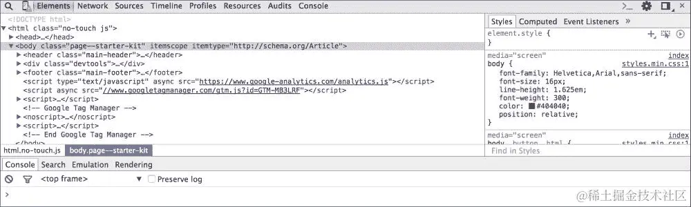 Chrome DevTools